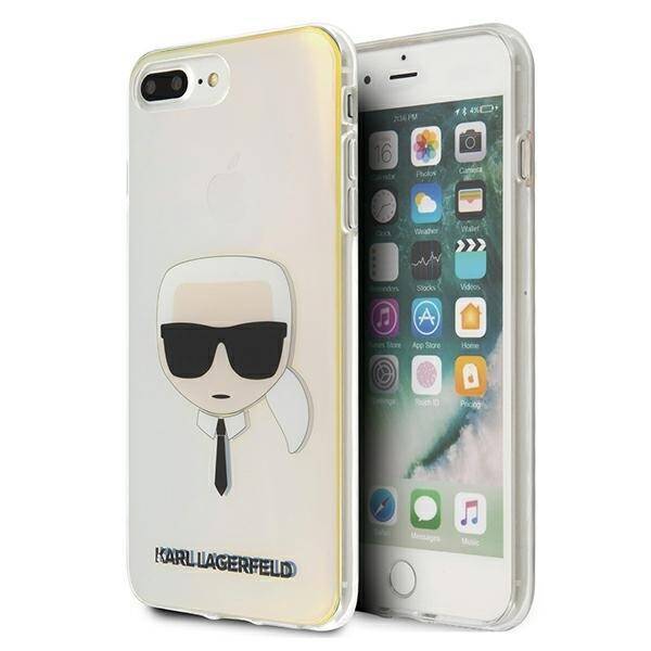 Etui KARL LAGERFELD Apple iPhone 7 Plus 8 Plus Karl`s Head KLHCI8LPCKHML Biały Hardcase